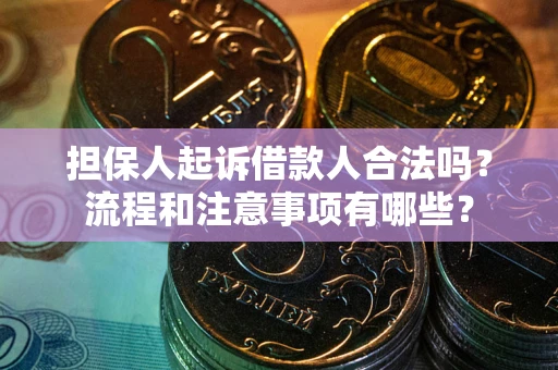 北京担保人起诉借款人合法吗？流程和注意事项有哪些？