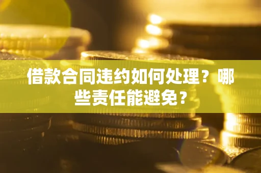 北京借款合同违约如何处理？哪些责任能避免？