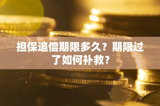 北京担保追偿期限多久？期限过了如何补救？