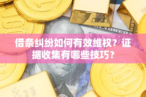 北京借条纠纷如何有效维权？证据收集有哪些技巧？