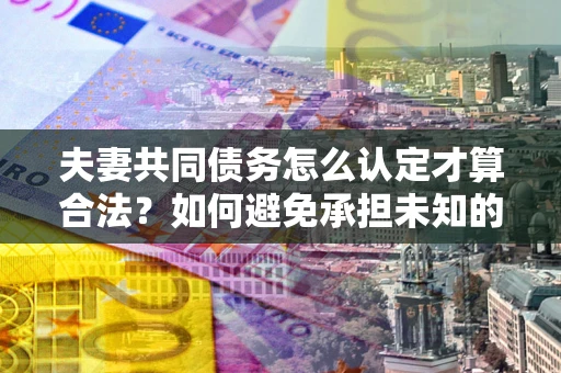 北京夫妻共同债务怎么认定才算合法？如何避免承担未知的债务风险？